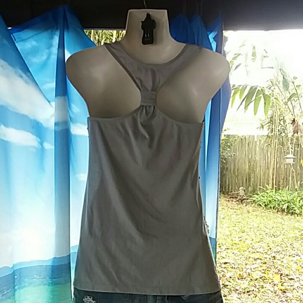 🛎SALE: Almost Famous Racerback Sheer front SzL - Picture 4 of 8
